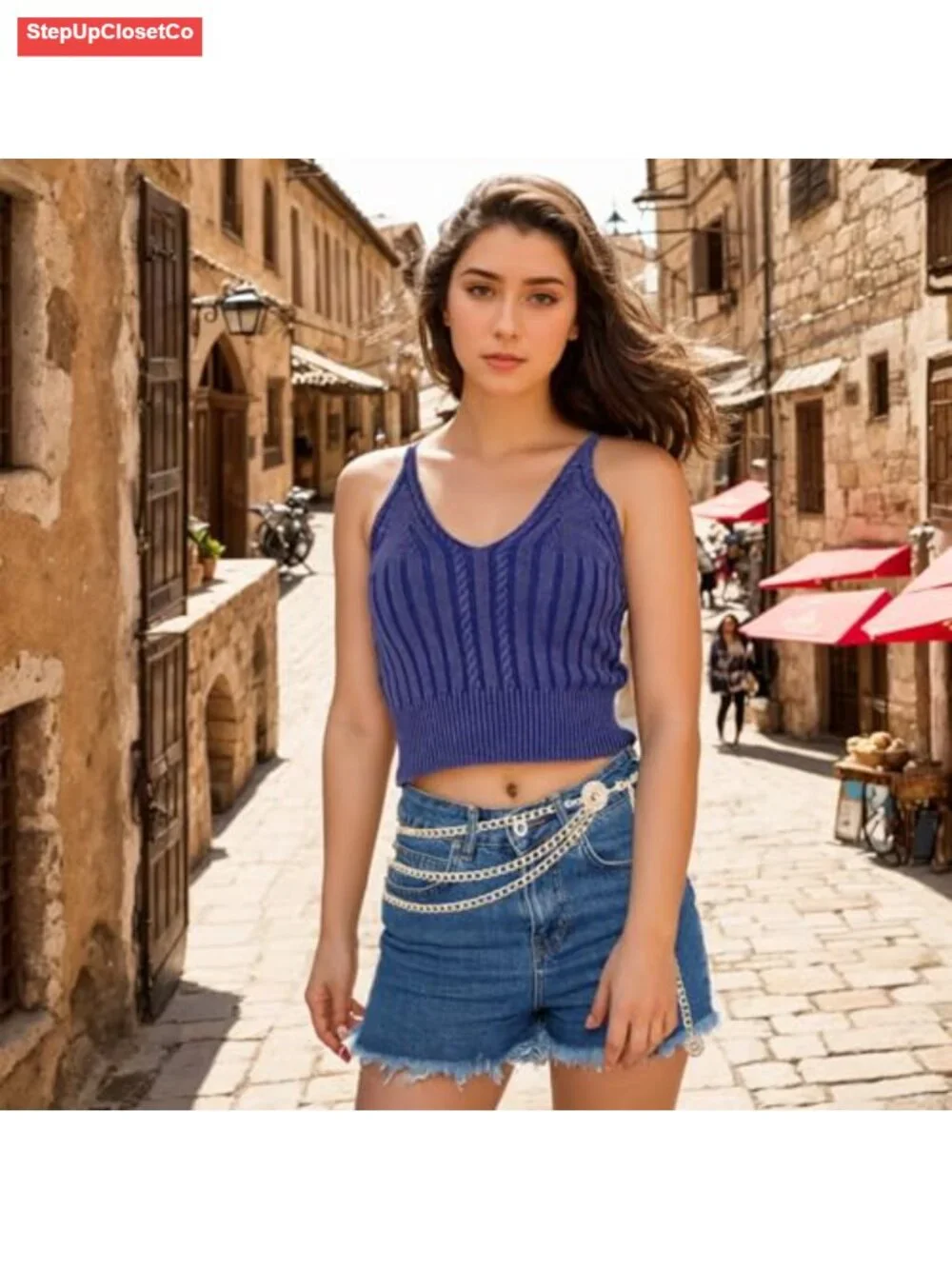 Multilayer Metal Waist Chain Belt for Dresses Jeans Western Link Chain
